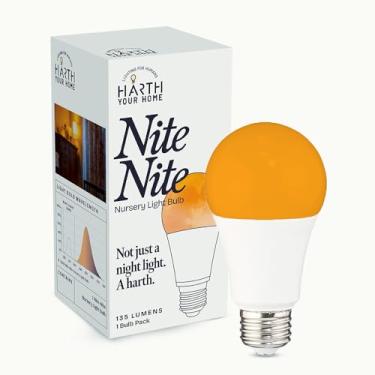 Imagem de Lâmpadas Âmbar Sleep Aid I Luzes LED com Bloqueio de Luz Azul para Quarto, Lâmpadas Quentes e Macias I 3,5 W E26 Lâmpada LED 60 Watt (Equivalente) I Lâmpadas Noturnas para Quarto, Quarto de Crianças