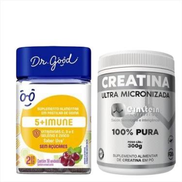 Imagem de Vitamina C,D,E,Selênio E Zinco Fini Dr Good e Creatina Pura