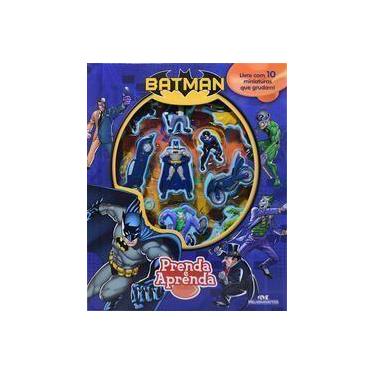 Imagem de Batman Prenda e Aprenda - Livro com 10 Miniaturas que Grudam - MELHORA