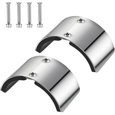 Imagem de 2 peças de substituição de palafitas de alumínio para drywall - placas de perna curvada para pintura, reboco e melhoria da casa (inclui parafusos)