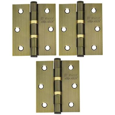 Imagem de Dobradiça Para Porta Silvana Com Rolamento 891 Embutir 35kg Colonial Com 3 Peças