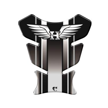 Imagem de Adesivo Protetor De Tanque Moto Honda Asa Cor Cinza