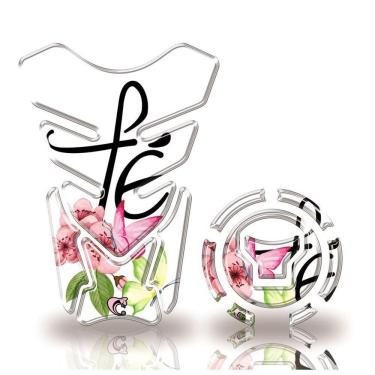 Imagem de Adesivo Protetor Tanque E Bocal Honda Acima 2018 Fé Branco