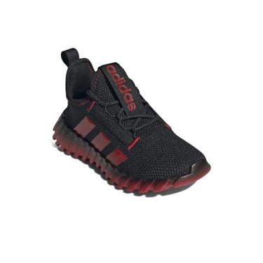 Imagem de adidas Tênis infantil Kaptir Flow, Preto/Better Scarlet/Preto, 13 Little Kid