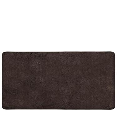 Imagem de PURE ERA Tapete para escada, tapete de aterrissagem, ultra felpudo, macio, antiderrapante, antiderrapante, resistente, sem fita, capacho interno, lavável, reutilizável, marrom escuro, 6 x 15 cm