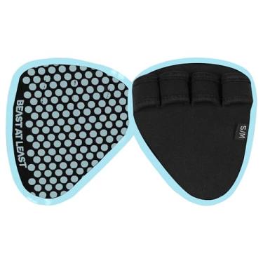 Imagem de Beast AT Least Almofadas de aderência para halterofilismo e fitness – Protetores de palma antiderrapantes e respiráveis para homens e mulheres – Ideal para exercícios de academia, cross training