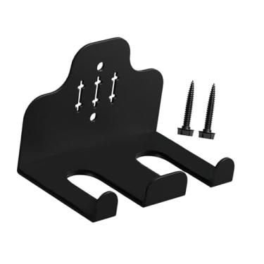 Imagem de oshhni Suporte de parede para barra, gancho para barra, economiza espaço, acessório para academia em casa, suporte de parede para fitness, 2 Vagas