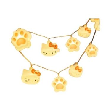 Imagem de Luzes De Cordão Hello Kitty Kawaii Sanrio, Alimentadas Por Bateria, De