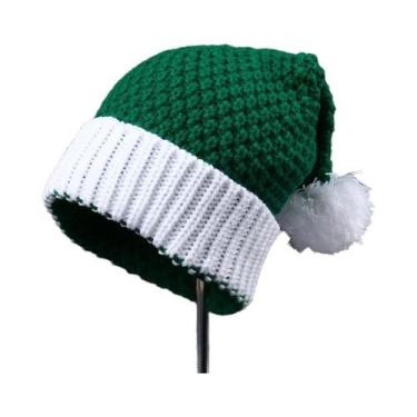 Imagem de Gorro De Tricô Quente Com Design Decorativo De Natal, Proteção Casual 