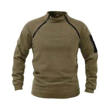 Imagem de Jaqueta Tática Militar Masculina De Moletom Casual Pullover À Prova De