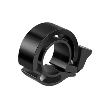Imagem de Sino de bicicleta de alumínio, buzina de bicicleta mtb, anel de alarme sonoro para segurança, ciclismo, guidão, acessórios de bicicleta(Black)