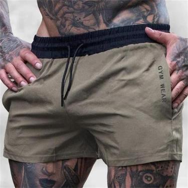 Imagem de Calções de Corrida Masculinos - Respiráveis e Leves para Treino e Mara