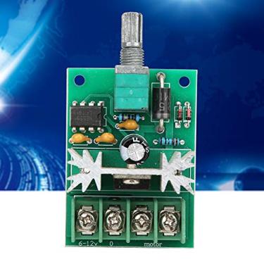 Imagem de Acouto Controlador de Velocidade do Motor PWM DC Com Botão de Liga de Alumínio para DC 6-12V 6A, Potenciômetro Alto e Design para Diversas Aplicações