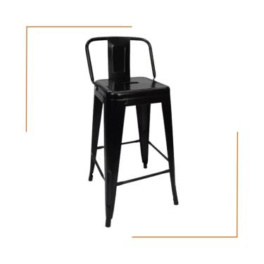 Imagem de Banqueta Alta Oficial Iron Tolix com Encosto