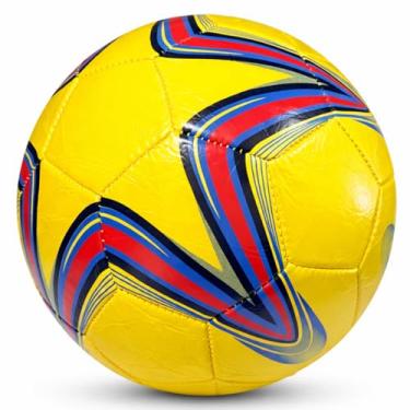 Imagem de Bola de Futebol Tamanho 5 em PVC – Alta Durabilidade, Precisão nos Chutes e Design Moderno – Para Campo, Society e Treinos – Cores Sortidas