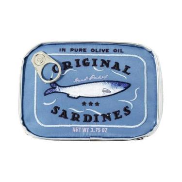 Imagem de Bolsa De Cosméticos Portátil E Fofa Em Forma De Lata De Sardinha Para 