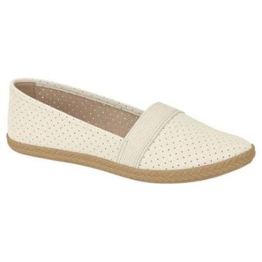 Imagem de Sapatilha Slipper Feminina Nobuck Branco Off Moleca 5287.203-Feminino