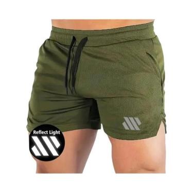 Imagem de Bermudas De Verão Refletivas Para Homens, Roupas De Fitness Para Corri