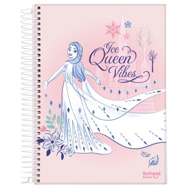 Imagem de Caderno Espiral Universitário 10 Matérias 160 Folhas Frozen School Basics