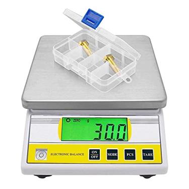 Imagem de SGeneE Balança eletrônica de precisão de balança digital com função de descascamento de conversão de contagem para laboratório de mercado (3000 g/0,1 g)