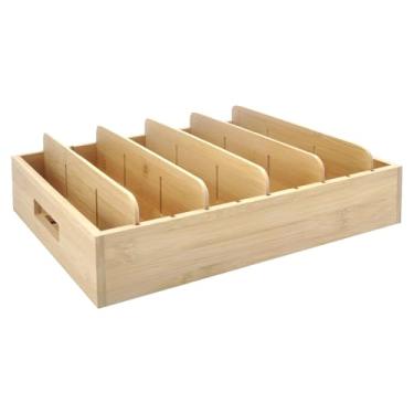 Imagem de Caixa De Com Divisórias | Recipiente Para Panelas E Tachos Com Case Removível,Organizador de Chá de,para Receita, Cozinha, Escritório, Banheiro, Maquilhagem e Arte