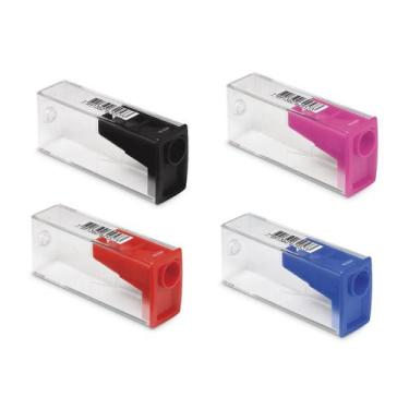 Imagem de Kit 4 Apontador De Lapis FABER CASTELL Com Deposito Cores - Faber-Cast