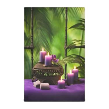 Imagem de Wassud Toalhas de cozinha velas toalhas de prato de cozinha 1 pacote panos de prato macios com laço para pendurar toalha de mão super absorvente de secagem rápida toalhas de chá de mesa decorativas 71