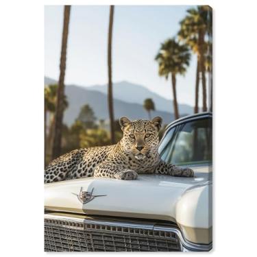 Imagem de Art Remedy Tela de arte de tigre moderna, 50,8 cm x 76,2 cm, envolto em galeria, carro frio branco