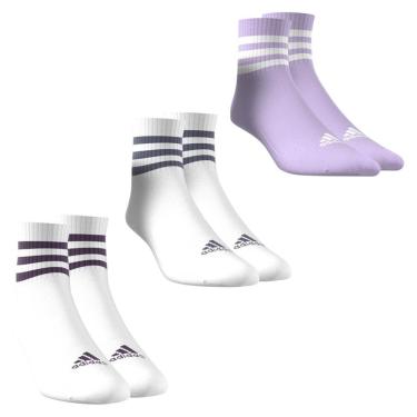 Imagem de Kit 3 Pares de Meias Adidas Cushioned Cano Baixo Unissex