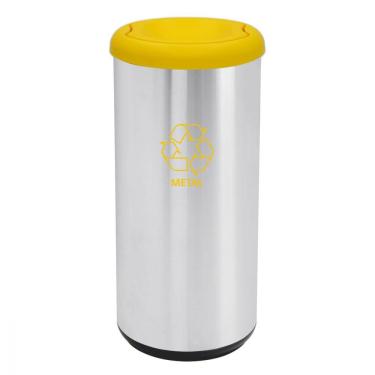 Imagem de Lixeira Inox Tramontina 40L Cápsula Selecta Basculante Amare