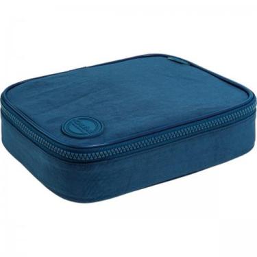 Imagem de 7891027291617 - estojo box academie azul - Tilibra