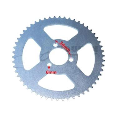 Imagem de Corrente De Embreagem Para Moto 49cc Com 126 Elos E Placa De Corrente 