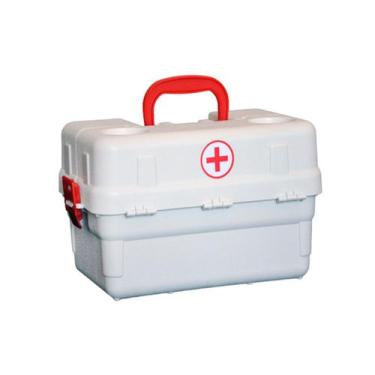 Imagem de Caixa de Primeiros Socorros HI - 6 Bandejas - HI Estojos, Branco