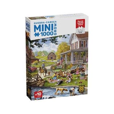 Imagem de Mini Quebra-cabeça 1000 peças Domingo na Fazenda