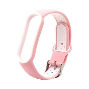 Imagem de Pulseira De Silicone Bicolor Para Xiaomi Mi Band 5 4 3 6 - Bracelete D