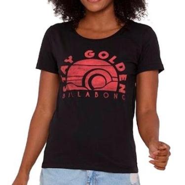 Imagem de Camiseta Billabong M/C Stay Golden - Preta-Feminino