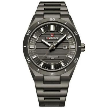 Imagem de relógio masculino quartzo à prova d´água em aço inoxidável 