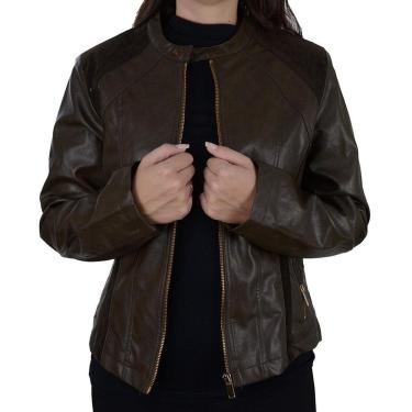 Imagem de Jaqueta Feminina Alpelo Expresso Suede Marrom - 40300097-Feminino