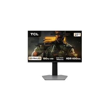 Imagem de Monitor Gamer TCL QD Mini LED 27", QHD, 180Hz, 1ms, HDR 600, Altura Ajustável - 27G64