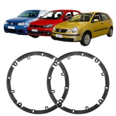 Imagem de 1 Par de Aro Adaptador 6" para Alto-Falante: Polo, Golf, Fox, Gol G5/G