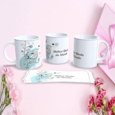 Imagem de Caneca de Porcelana 325ML Mães Estampa 95 Decorada Dia das Mães Branco