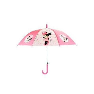 Imagem de Guarda chuva infantil rosa minnie 68x80cm - disney