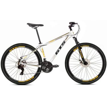 Imagem de Bicicleta aluminio aro 29 gts feel freio a disco 27 marchas, Branco co