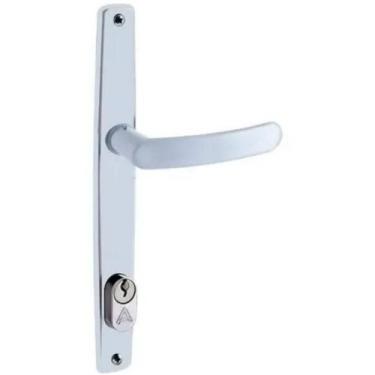 Imagem de Fechadura Para Porta De Madeira Aliança Externa Inox Estreita Sala Tri