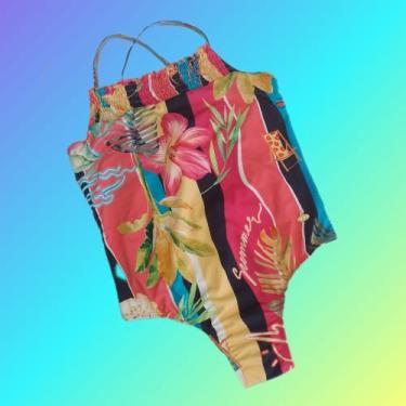 Imagem de Maiô Infantil Estampado - Sol e Água, Estpmpado, Amarelo, 06 Anos