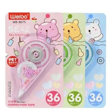 Imagem de Corretivo Escolar em Fita Kawaii Papelaria Fofa N.9116 - LNS