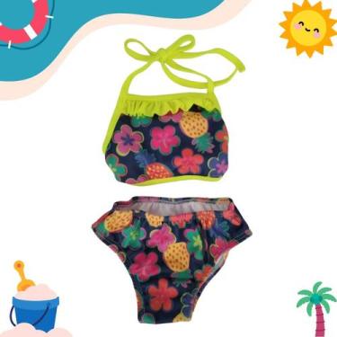 Imagem de Biquini Infantil Menina Juvenil Proteção UV Verão Moda Praia - Click B