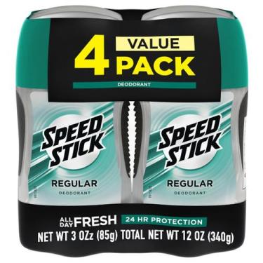 Imagem de Desodorante Speed Stick, Para Homens, Sem Alumínio, Regular - 85 g, Pa