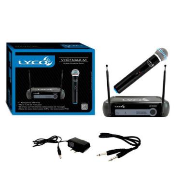 Imagem de Microfone Sem Fio De Mão Lyco Vh01max-m Profissional VHF Com Cabo P10x