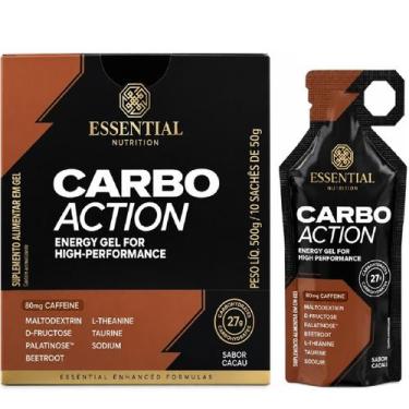 Imagem de Carbo Action Energy Gel Essential 10 Sachês 50g C/Caf Cacau Sabor:Caca